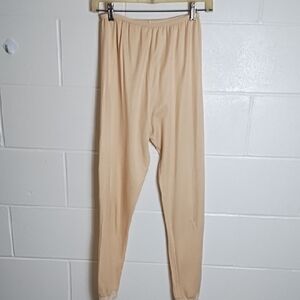 Soft Nude Slip Under Leggings Slick Outside Warm Soft Cotton inside